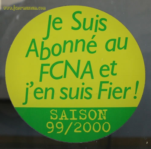 1999-00 Abonné FCNA