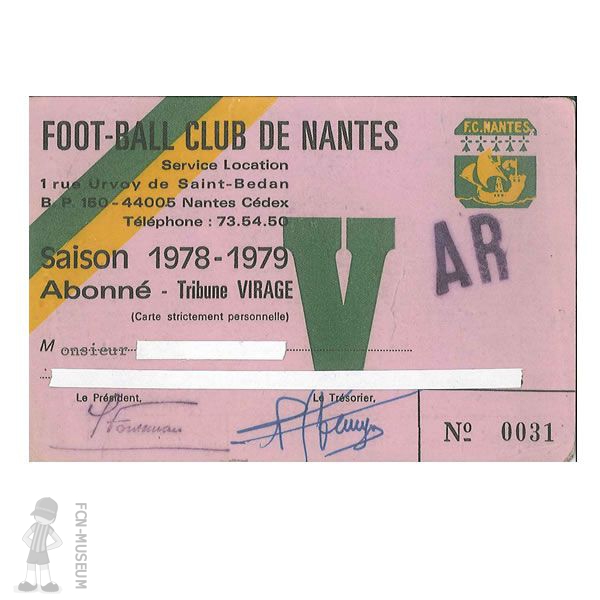 Abonnement 1978-79