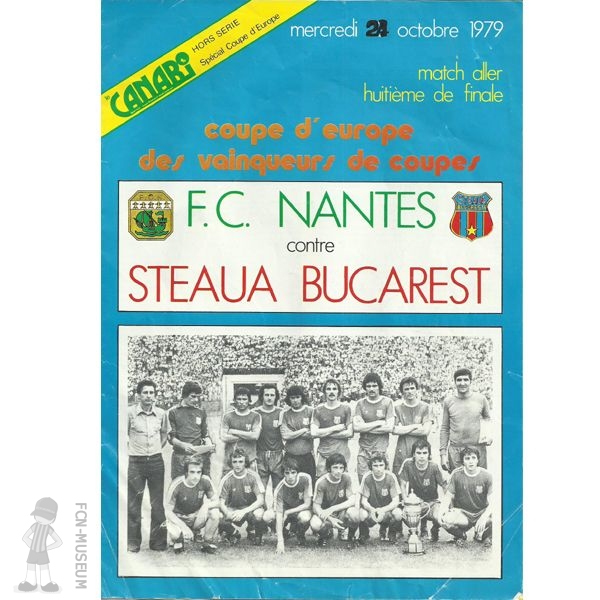 1979-80  8ème aller Nantes Steaua (Programme)