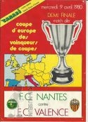 1979-80 demi aller Nantes Valence (Prog...