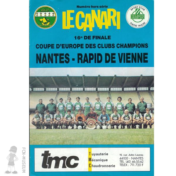 1983-84 16ème retour Nantes Rapid - 2