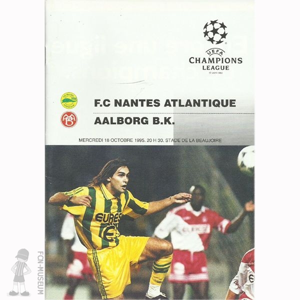 1995-96  3ème J. Nantes Aalborg (Programme)