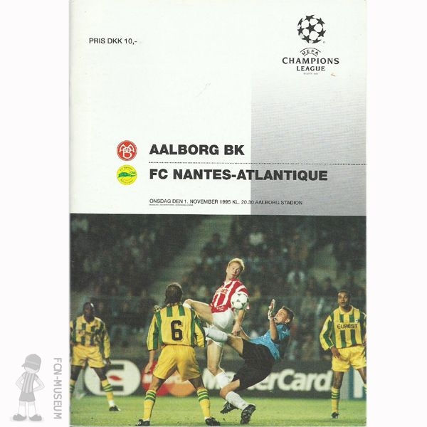 1995-96  4ème J. Aalborg Nantes (Programme)