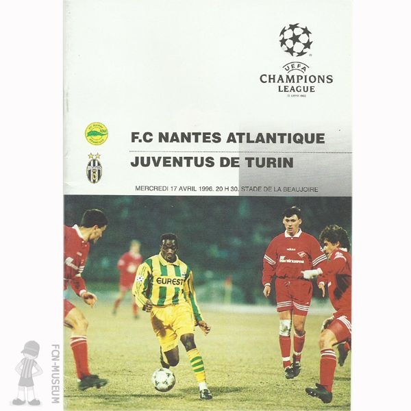 1995-96 demi retour Nantes Juventus (Programme)