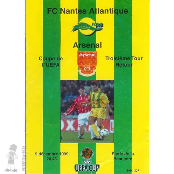 1999-00 16ème retour Nantes Arsenal b