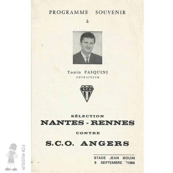 1969-70 Amical Entente Nantes-Rennes Angers