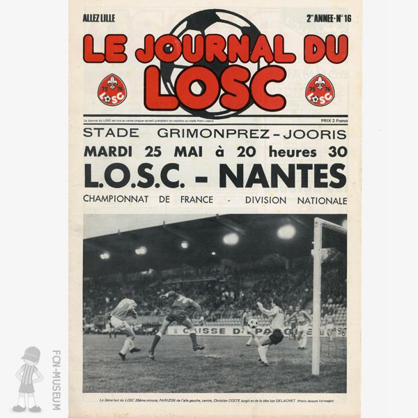 1975-76 35ème j Lille Nantes (Programme)