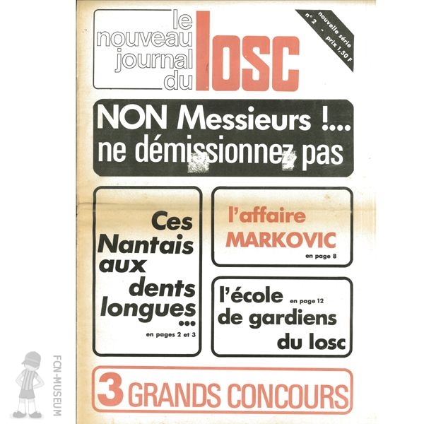 1976-77 09ème j Lille Nantes (Programme)