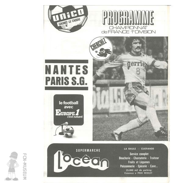 1979-80 07ème j Nantes PSG