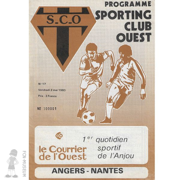 1979-80 35ème j Angers Nantes (Programme)