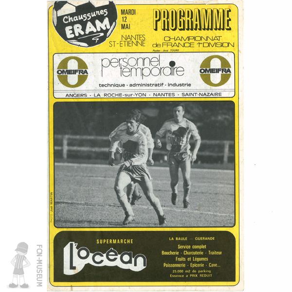 1980-81 35ème j Nantes St Etienne (Programme)