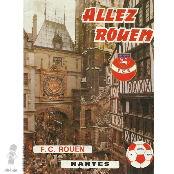 1982-83 32ème j Rouen Nantes (Programme)