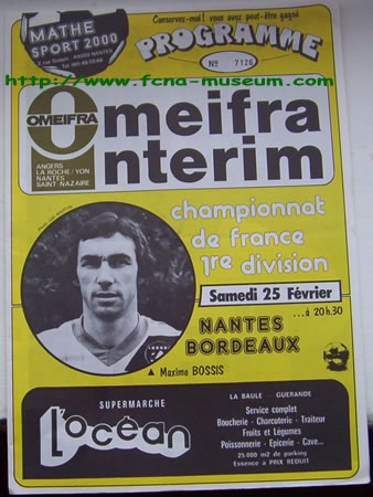 1983-84 28ème j Nantes Bordeaux