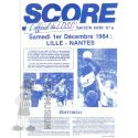 1984-85 19ème j Lille Nantes (Programme)