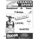 1985-86 26ème j Laval Nantes (Programme)