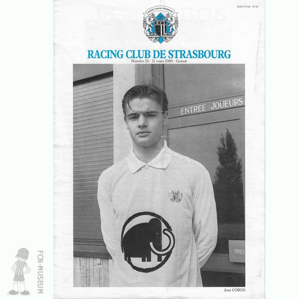 1988-89 29ème j Strasbourg Nantes (Programme)