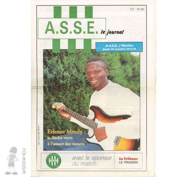 1992-93 13ème j St Etienne Nantes (Programme)