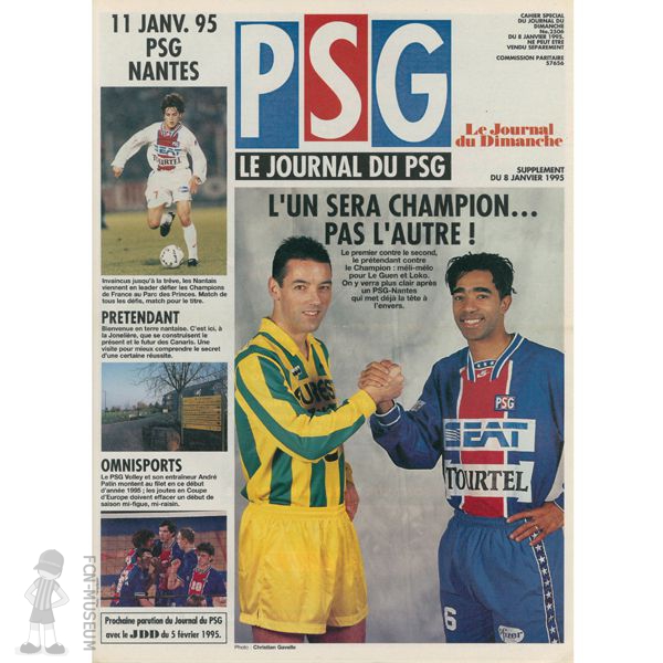 1994-95 23ème j Paris SG Nantes (Programme)