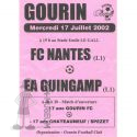 2002-03 Amical Nantes Guingamp (Programme)