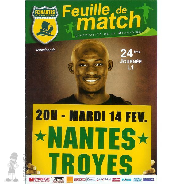 2005-06 24ème j Nantes Troyes (Programme)