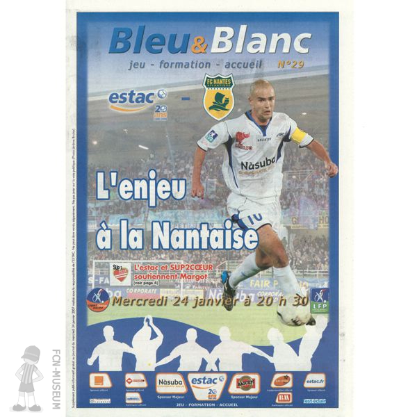 2006-07 21ème j Troyes Nantes (Programme)