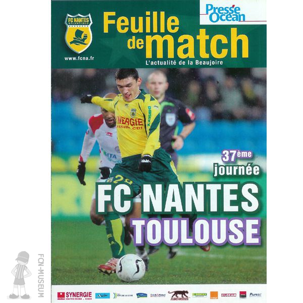 2006-07 37ème j Nantes Toulouse (Programme)