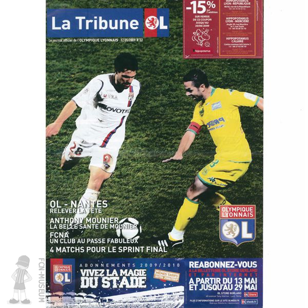 2008-09 35ème j Lyon Nantes (Programme)