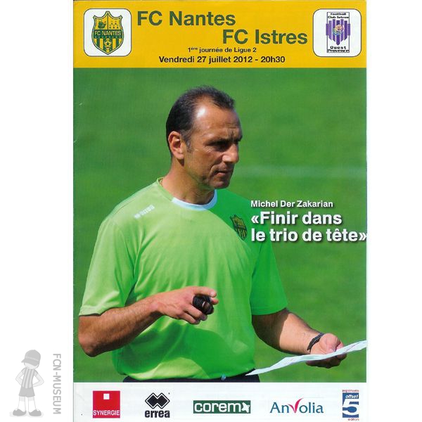 2012-13 01ère j Nantes Istres (Programme)