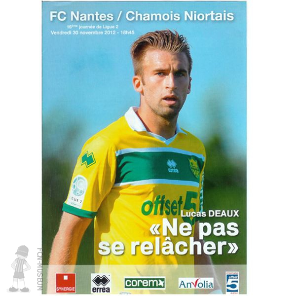 2012-13 16ème j Nantes Niort (Programme)