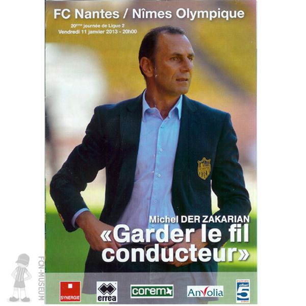 2012-13 20ème j Nantes Nîmes (Programme)