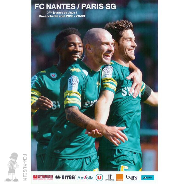 2013-14 03ème j Nantes Paris SG (Programme)