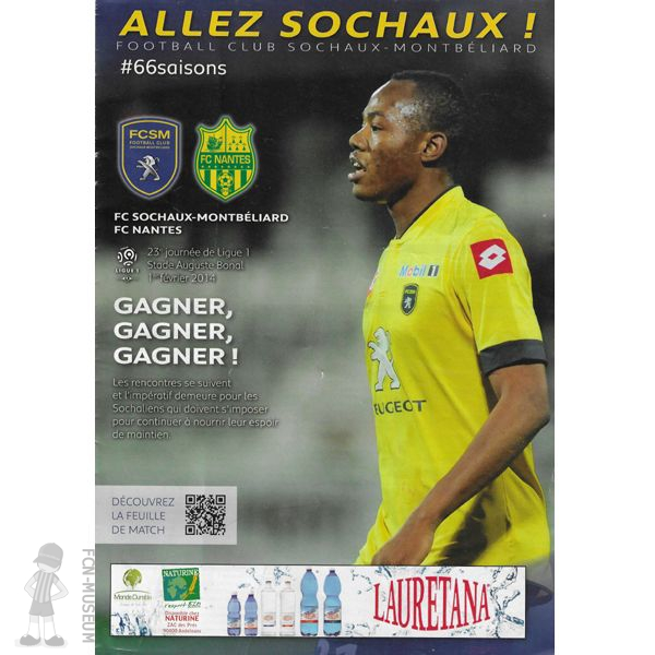 2013-14 23ème j Sochaux Nantes (Programme)