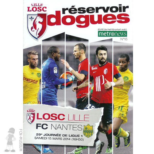 2013-14 29ème j Lille Nantes (Programme)