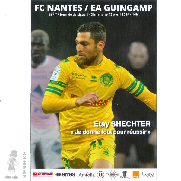 2013-14 33ème j Nantes Guingamp (Programme)