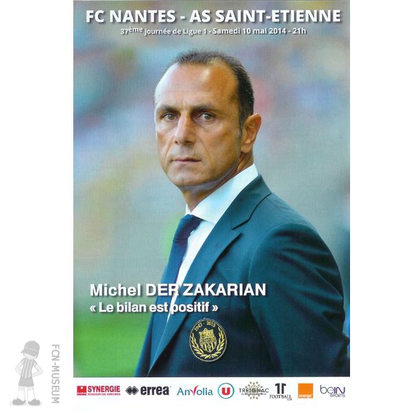 2013-14 37ème j Nantes Saint Etienne (Programme)