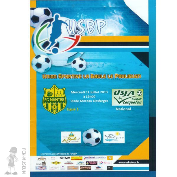 2013-14 Amical Nantes Carquefou (Programme)