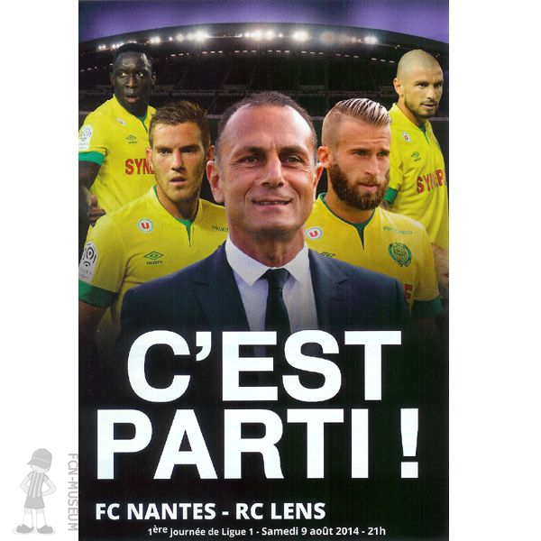 2014-15 01ère j Nantes Lens (Programme)