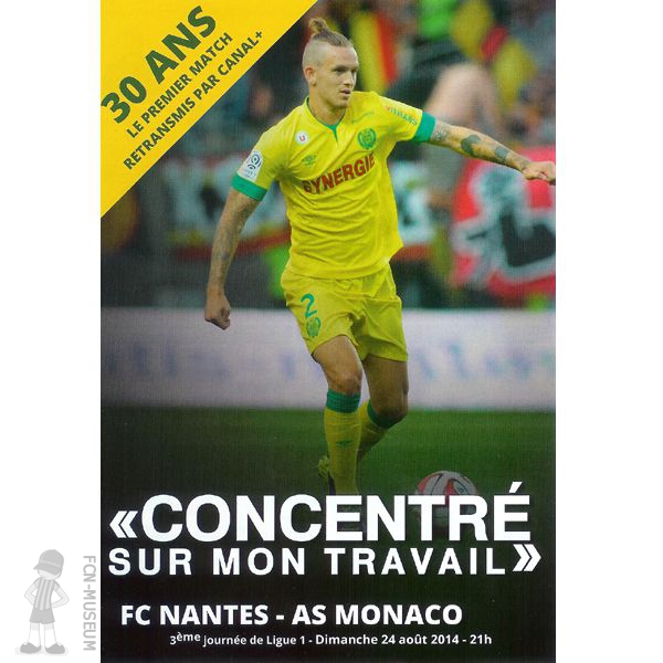 2014-15 03ème j Nantes Monaco (Programme)