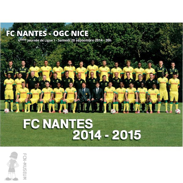 2014-15 08ème j Nantes Nice (Programme)