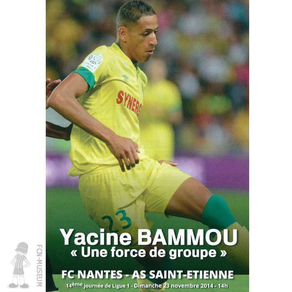 2014-15 14ème j Nantes Saint Etienne (Programme)