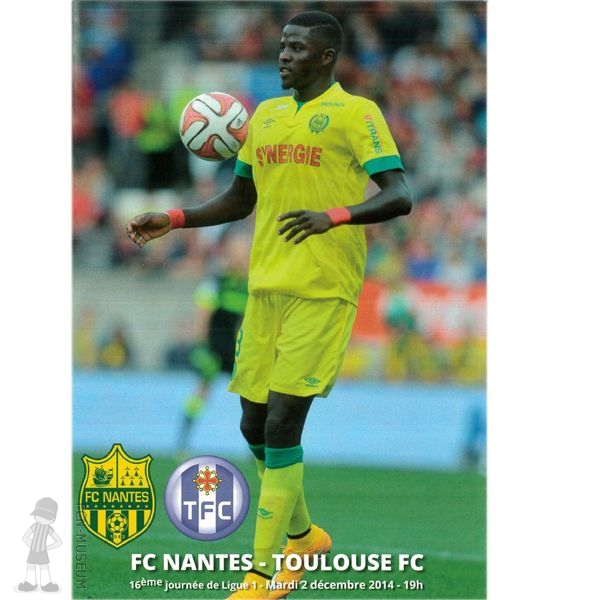 2014-15 16ème j Nantes Toulouse (Programme)