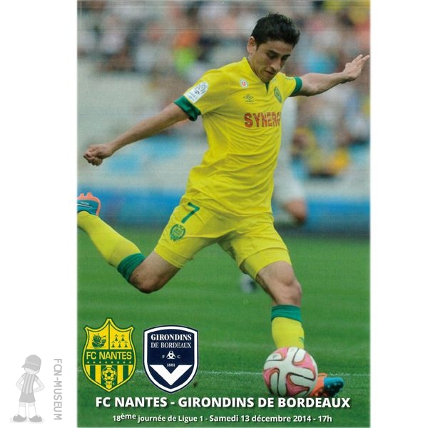 2014-15 18ème j Nantes Bordeaux (Programme)