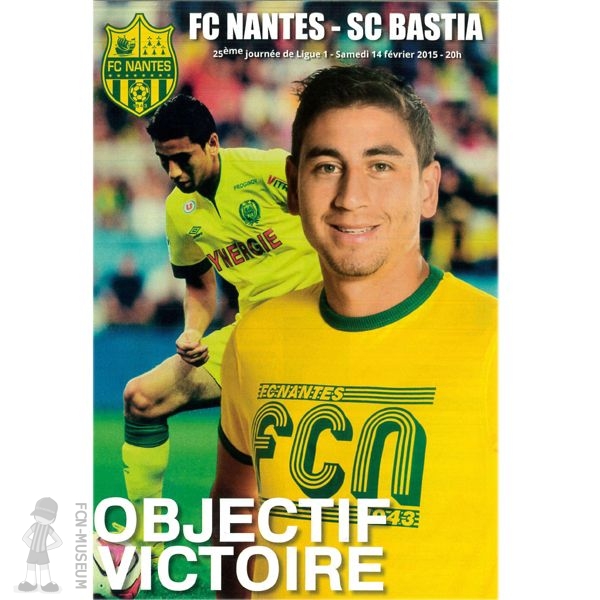 2014-15 25ème j Nantes Bastia (Programme)