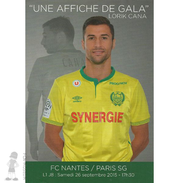 2015-16 08ème j Nantes Paris SG (Programme)