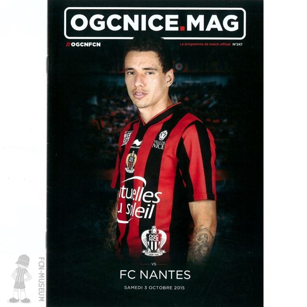 2015-16 09ème j Nice Nantes (Programme) a