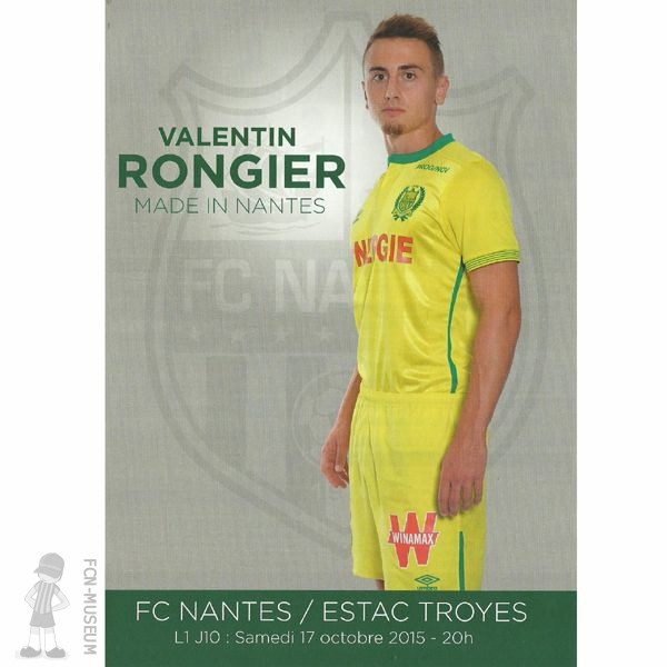 2015-16 10ème j Nantes Troyes  (Programme)