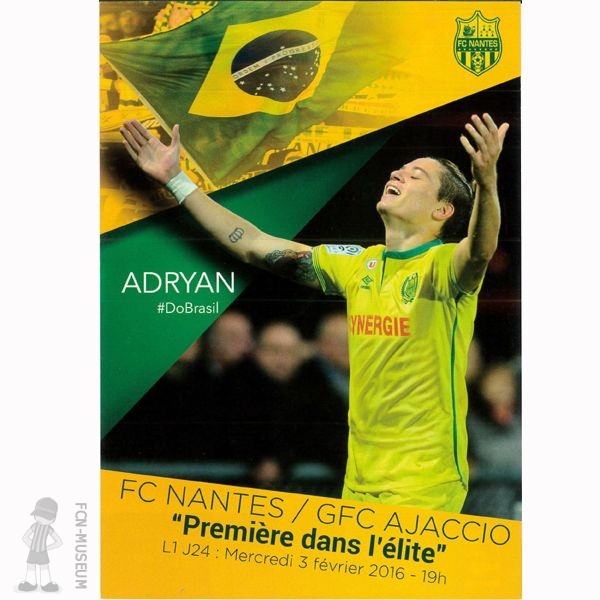 2015-16 24ème j Nantes Ajaccio (Programme)