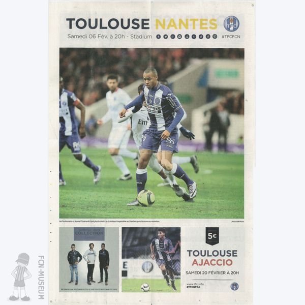 2015-16 25ème j Toulouse Nantes (Programme)