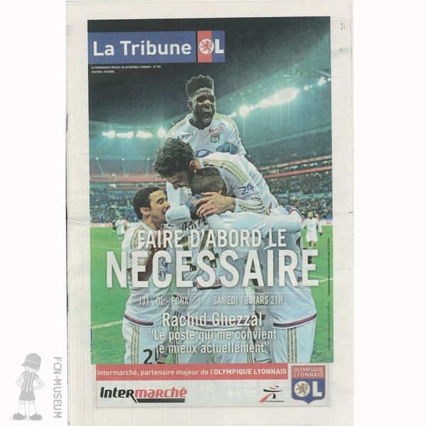 2015-16 31ème j Lyon Nantes (Programme)