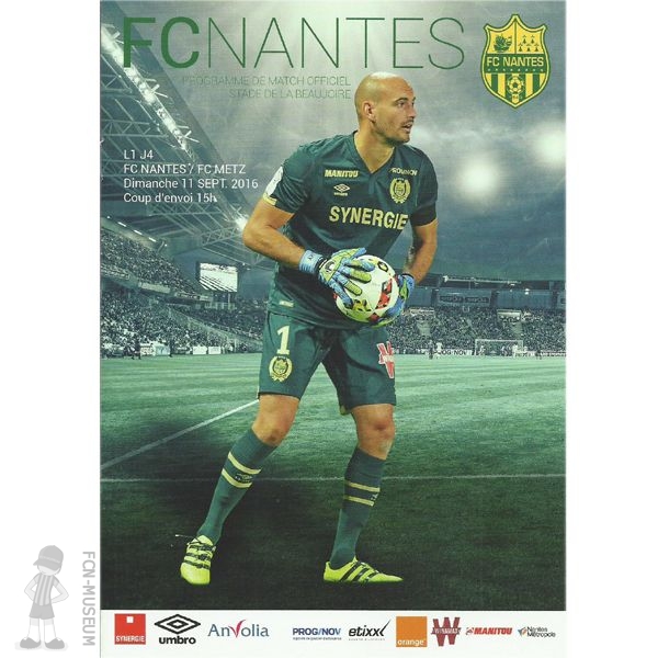 2016-17 04ème j Nantes Metz (Programme)